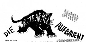 Titelei des Textes "Die Rote Armee aufbauen" aus agit883, Nr. 62 vom 05.06.1970